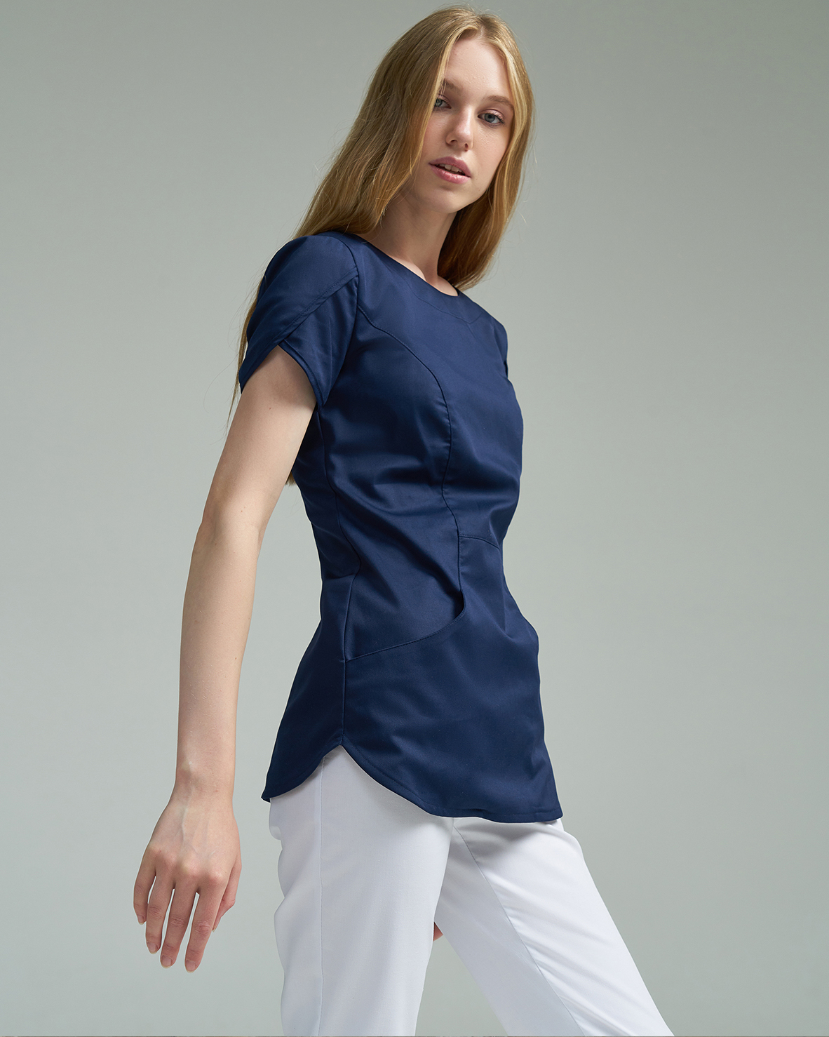 Блуза тёмно-синяя KL 206