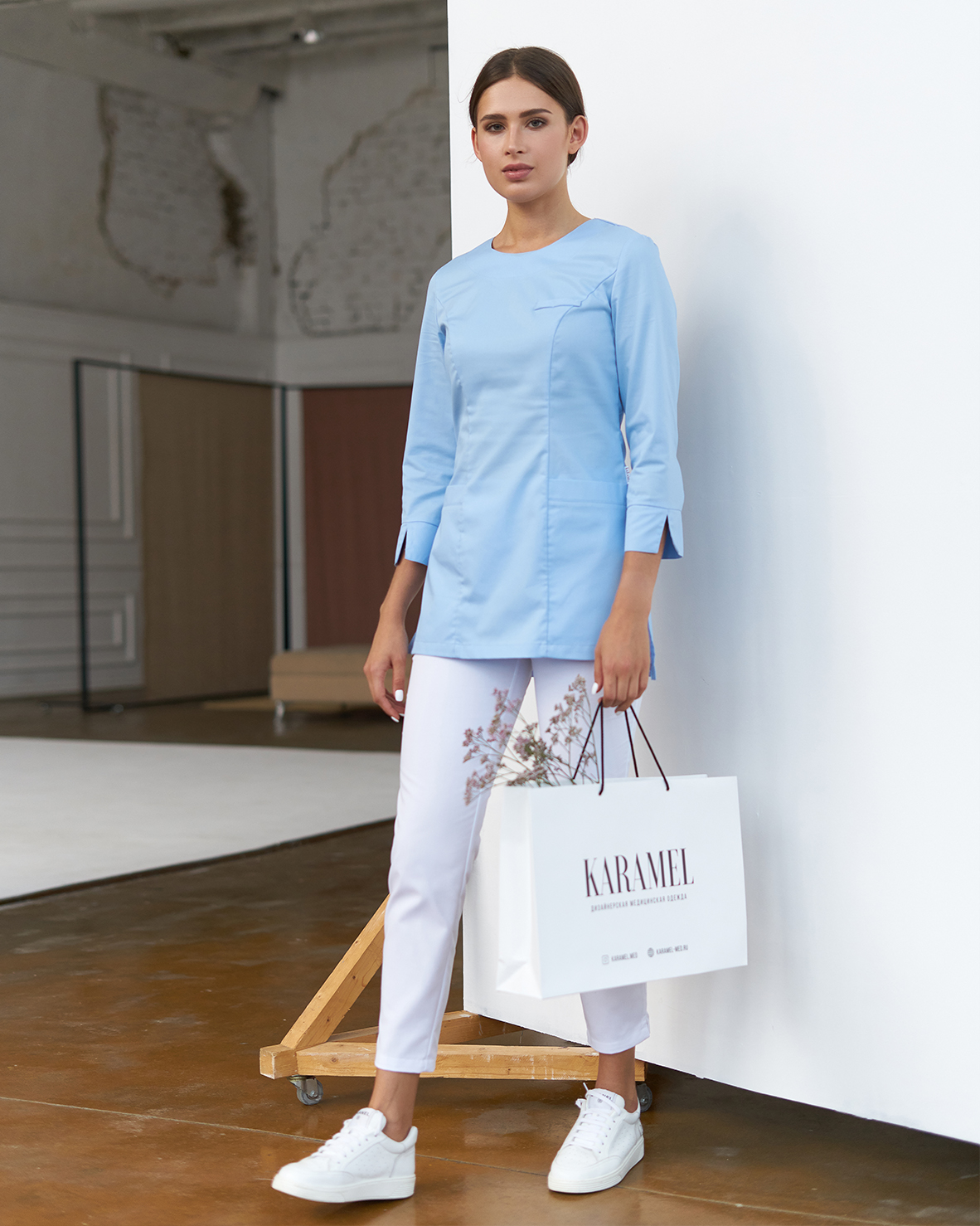 Туника небесно-голубая KL 207