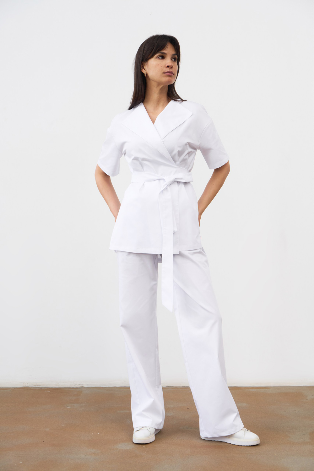 Блуза-кимоно белая KL 209