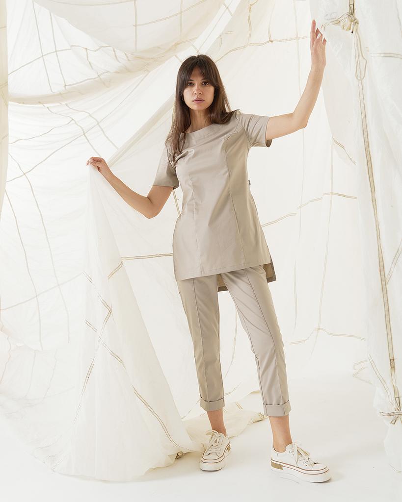 Брюки со стрелками тауп KL 304