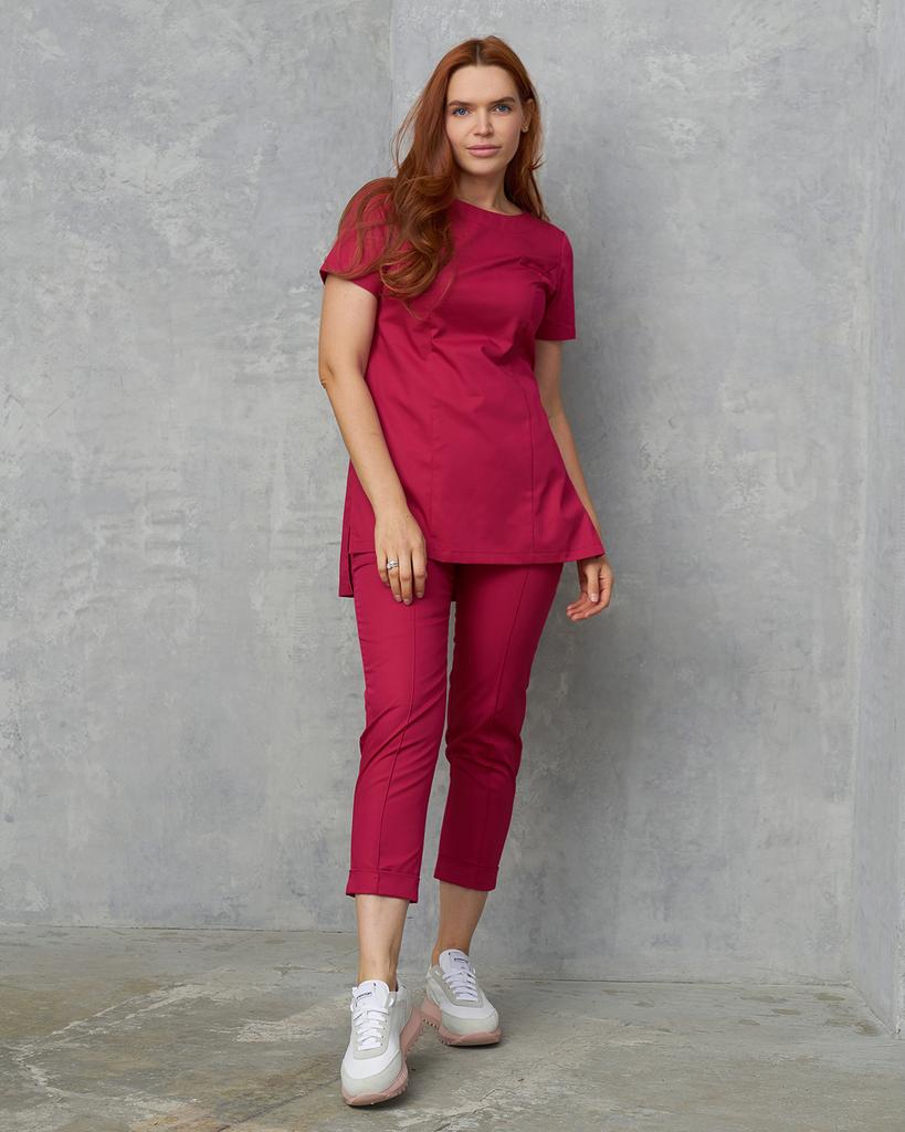 Брюки со стрелками маджента KL 304