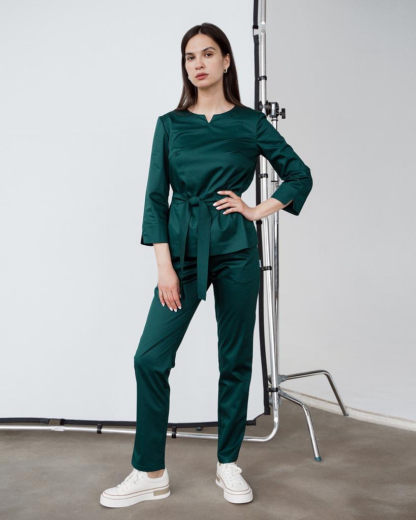 Брюки изумрудные KL 307