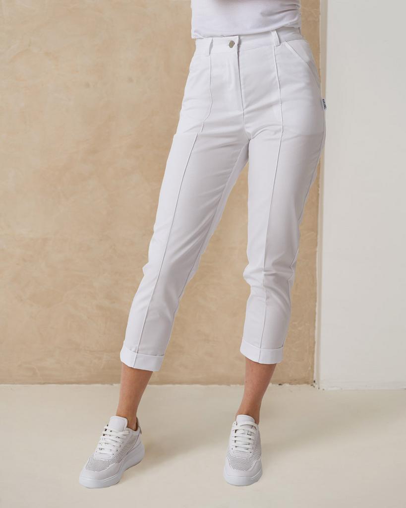 Брюки белые (молочный оттенок) KL 304