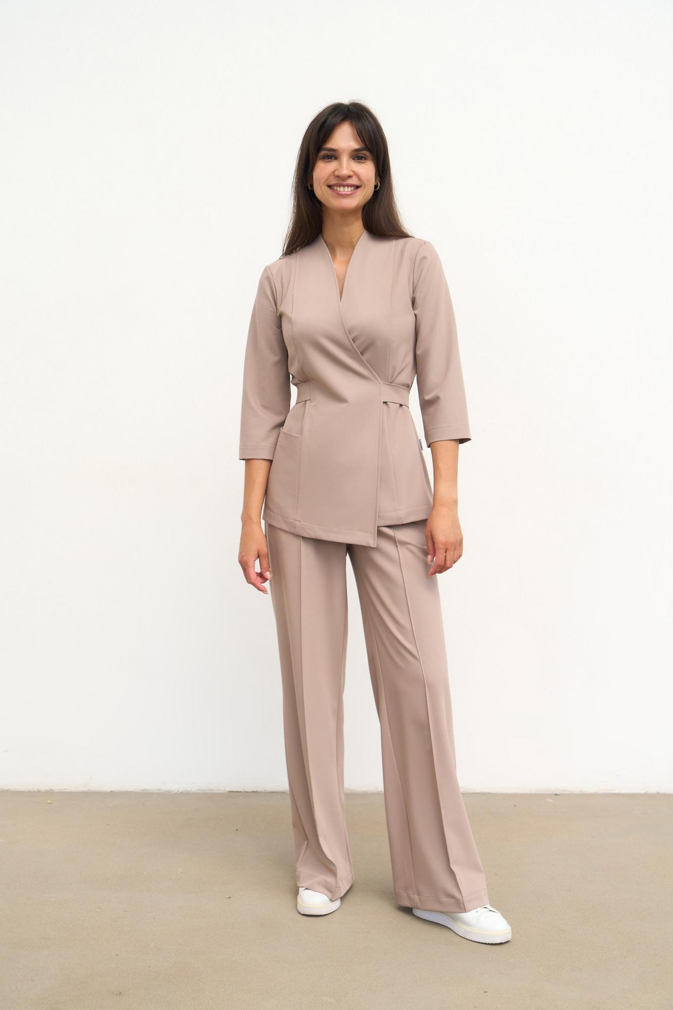 Классические брюки со стрелками мокко KL 309