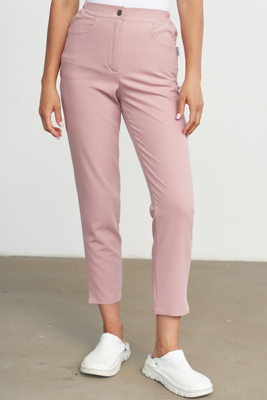 Брюки укороченные пудровые KL 302