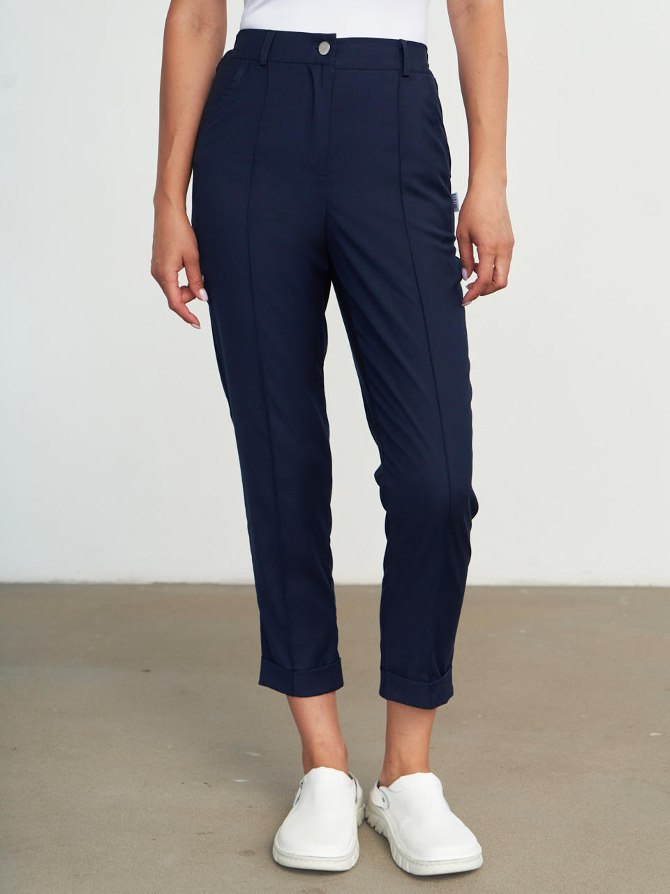 Брюки со стрелками синие KL 304