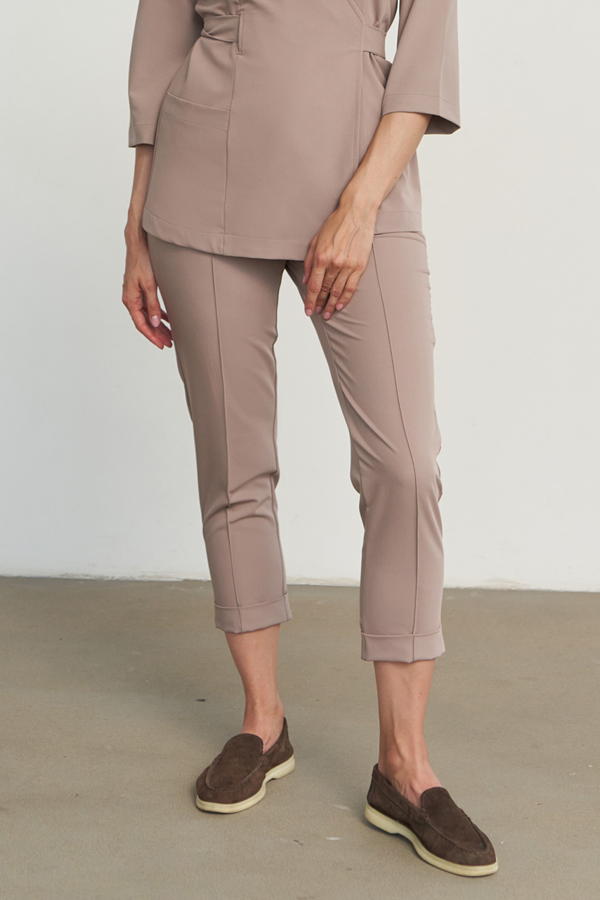 Брюки со стрелками мокко KL 304