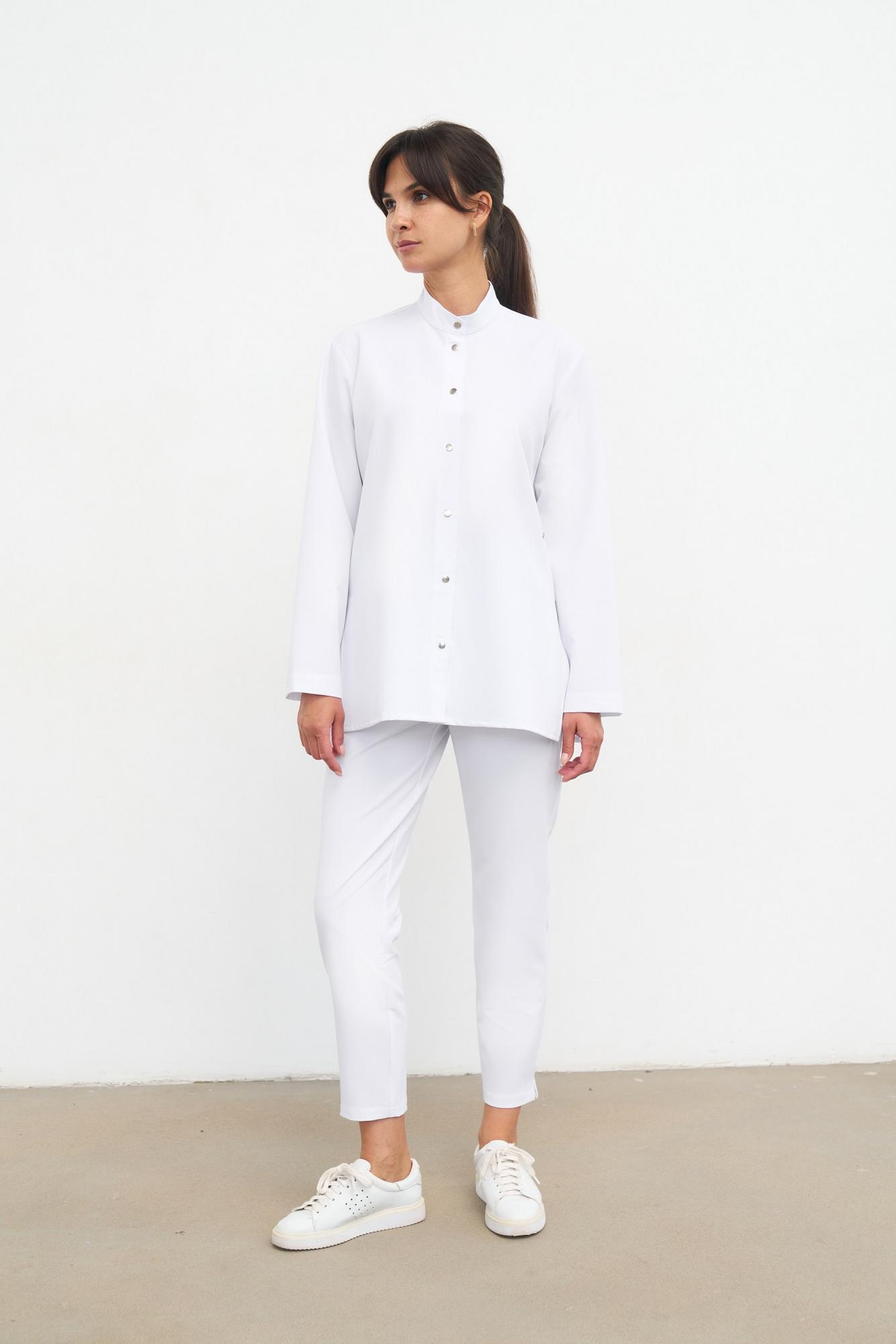 Брюки укороченные белые KL 302