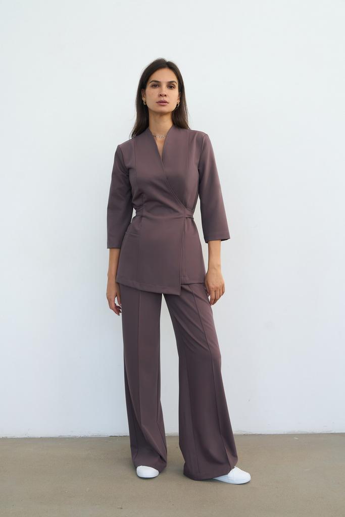 Классические брюки со стрелками какао KL 309