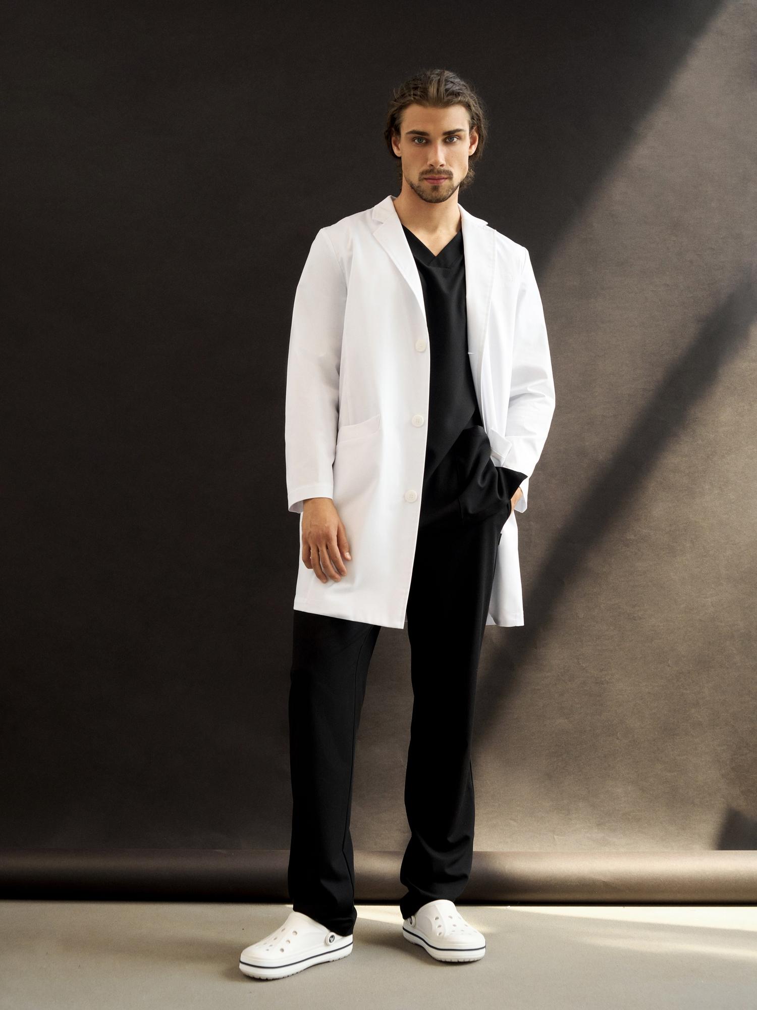 Халат классический белый KM 101