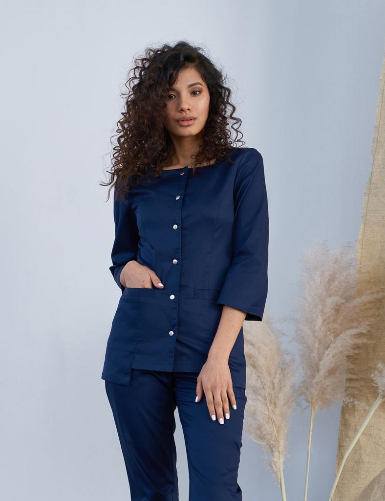 Блуза темно-синяя KL 205