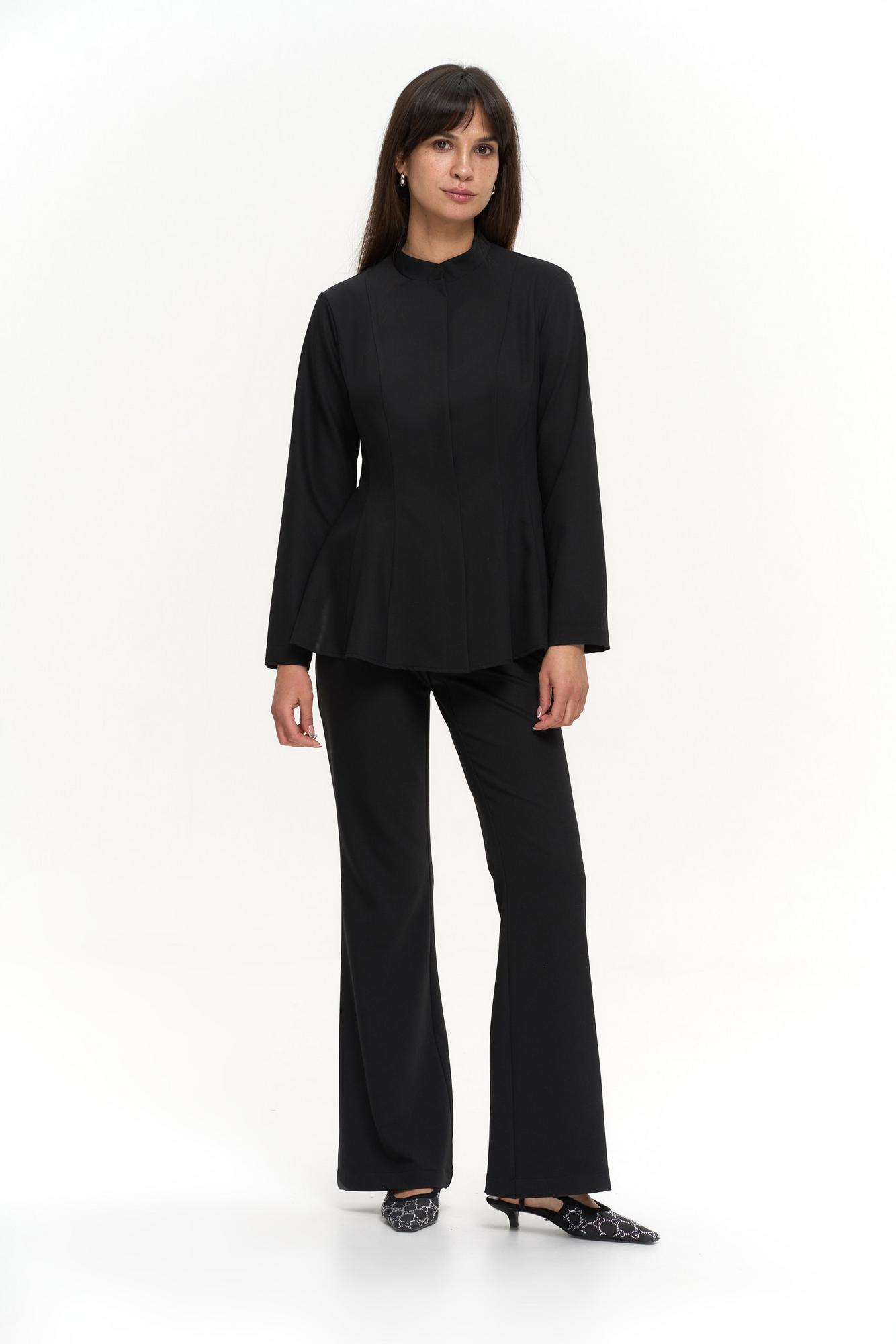 Брюки клеш черные KL 317