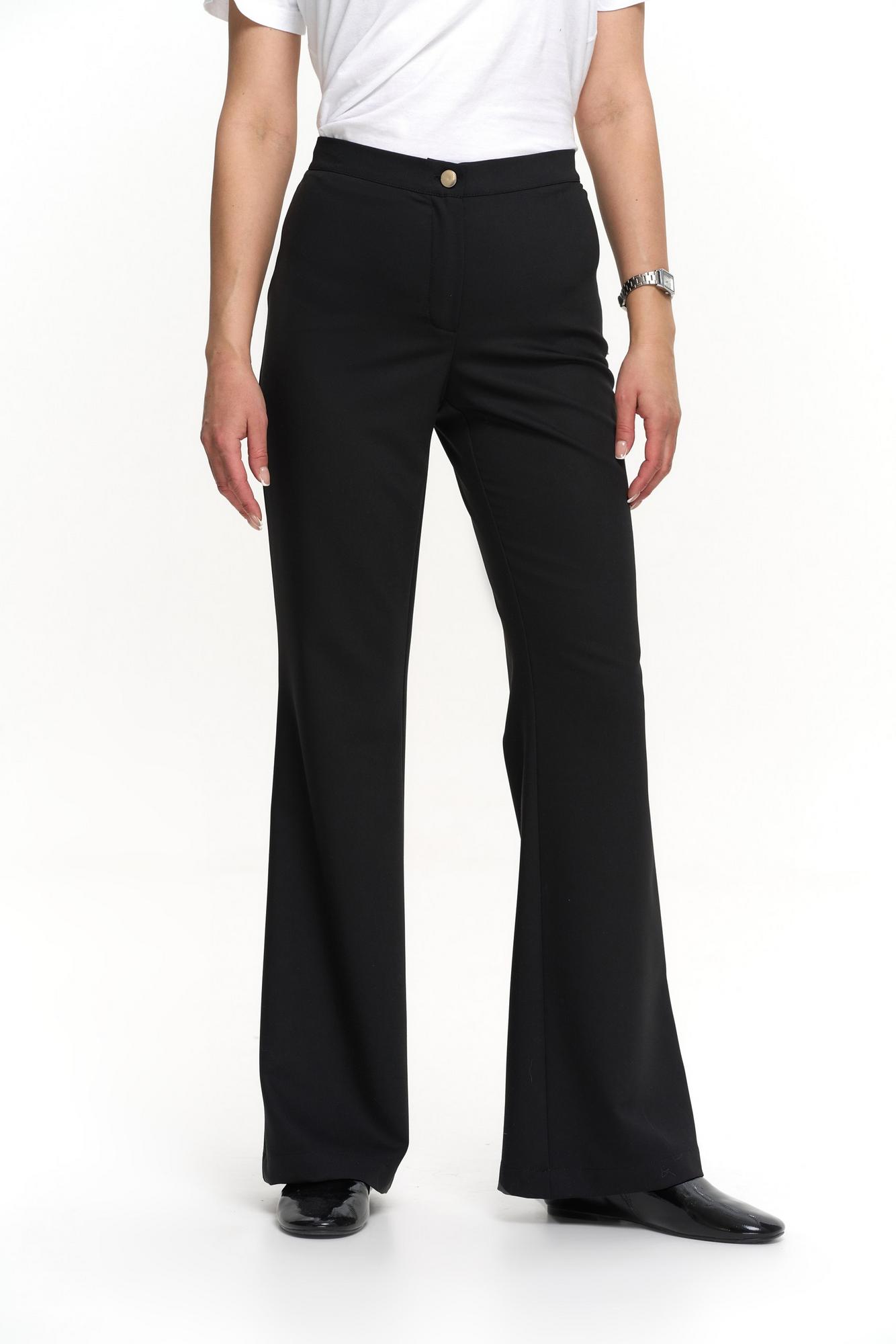 Брюки клеш черные KL 317