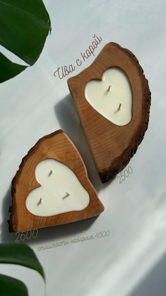 Свечи «ива с корой»