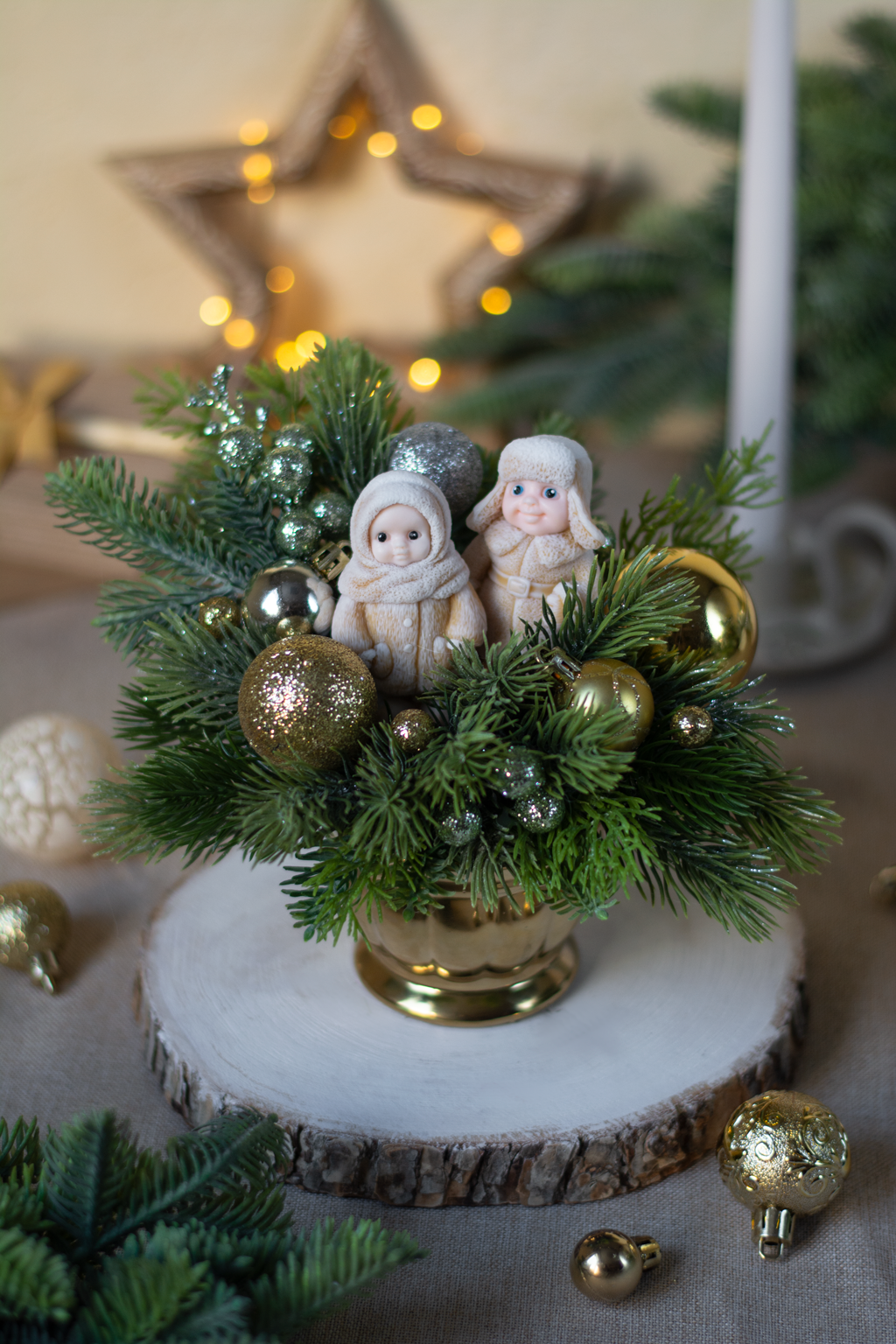 «Новогодняя сказка» малый в золоте - под заказ