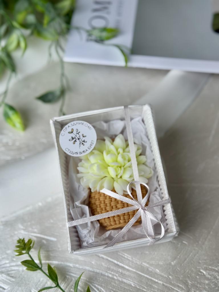 Корзиночка первоцветов в коробочке - под заказ