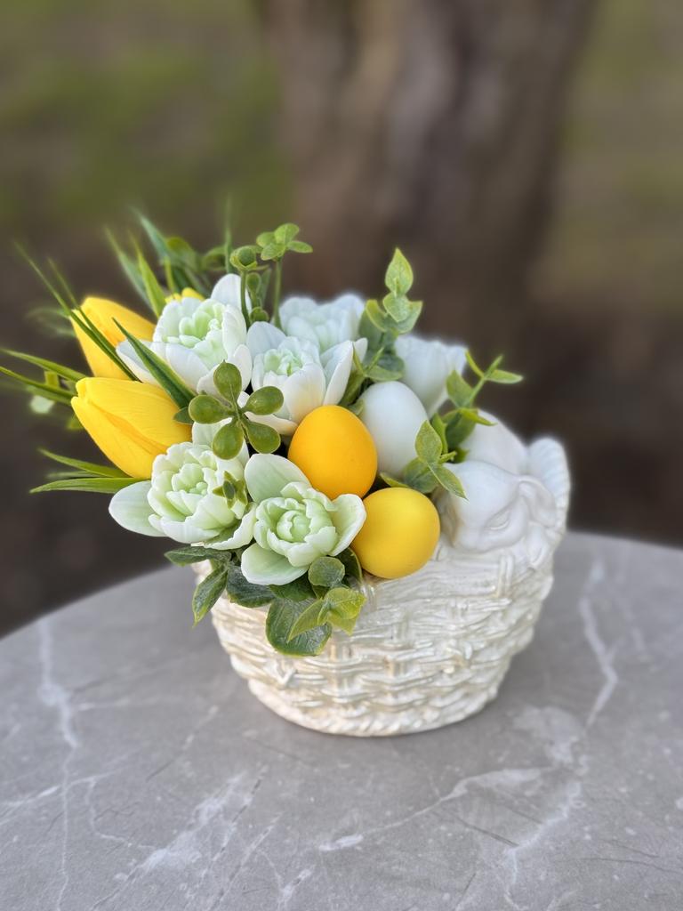 Пасхальная корзиночка с зайкой