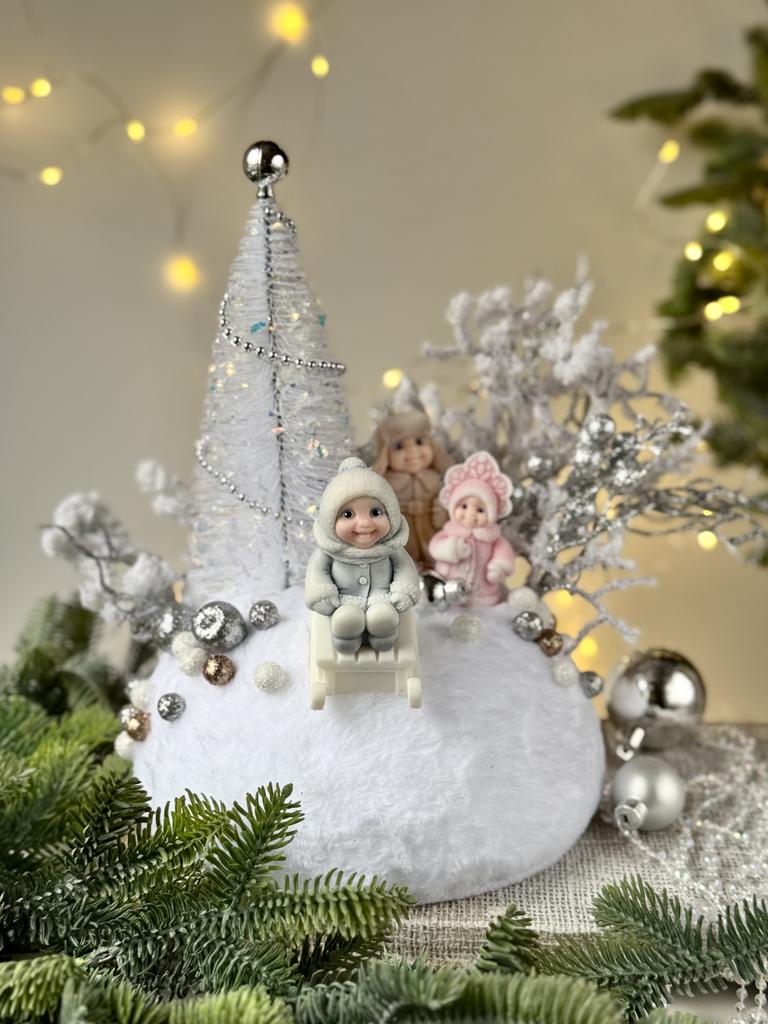 Композиция сугроб "Новогодняя сказка"