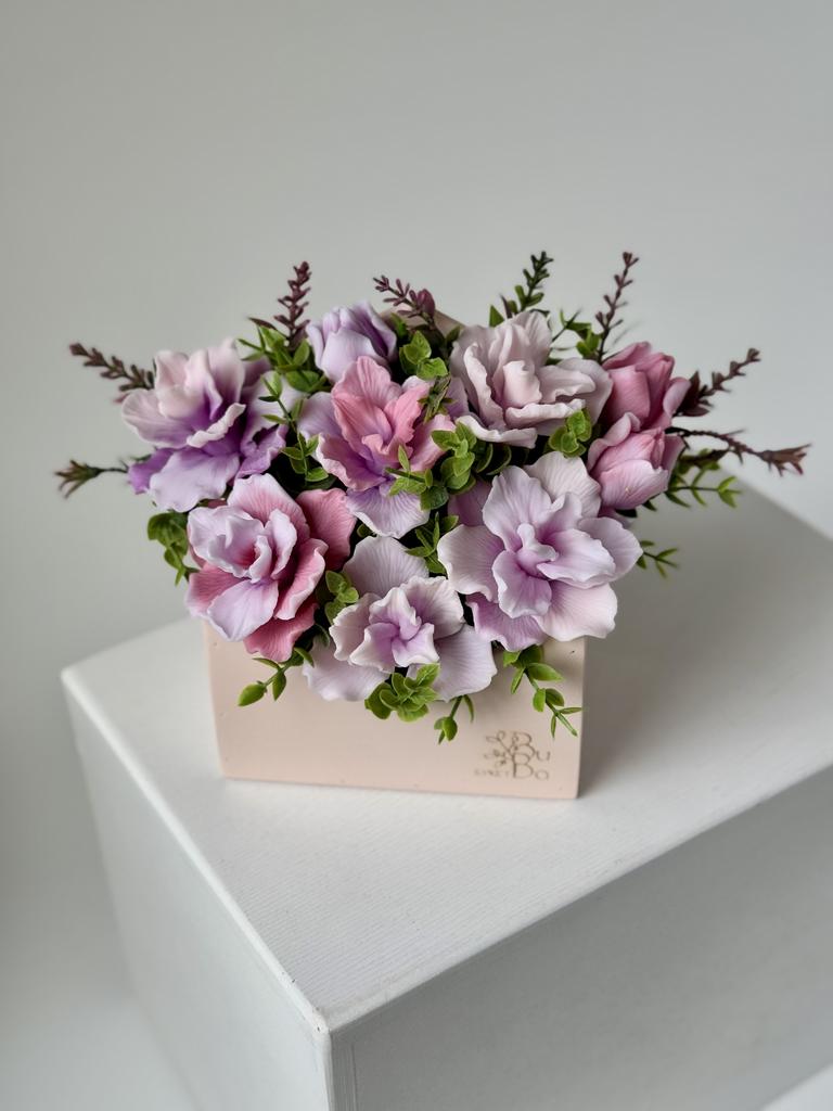 Малый конверт с махровыми ирисами