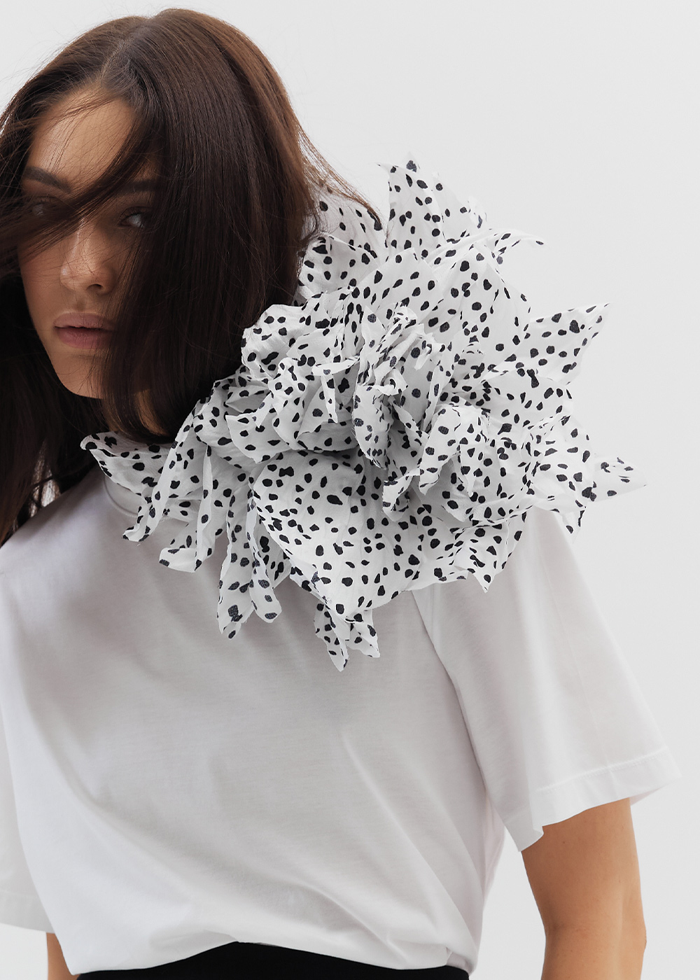 Pion белый в черный горох