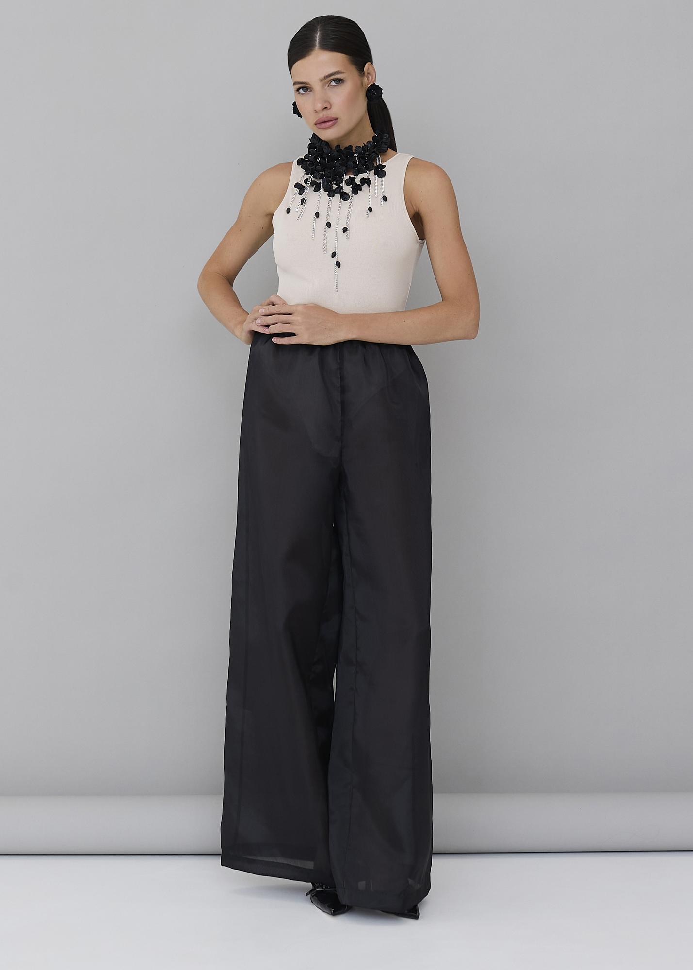 Брюки прямые черные