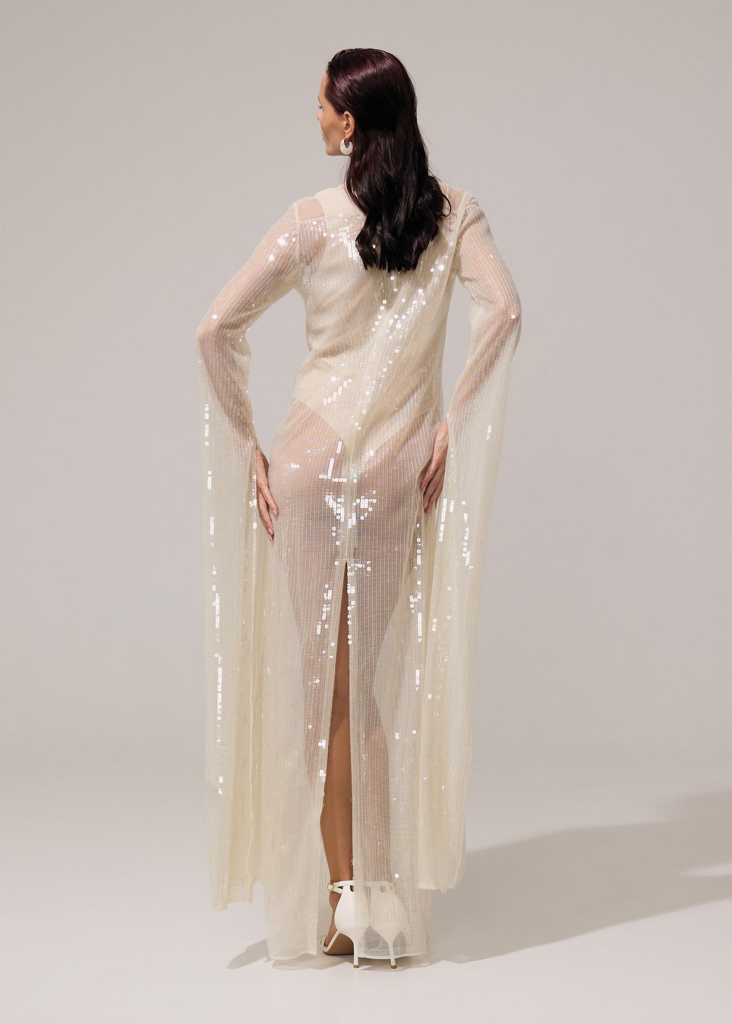 Платье Флюар, шампань