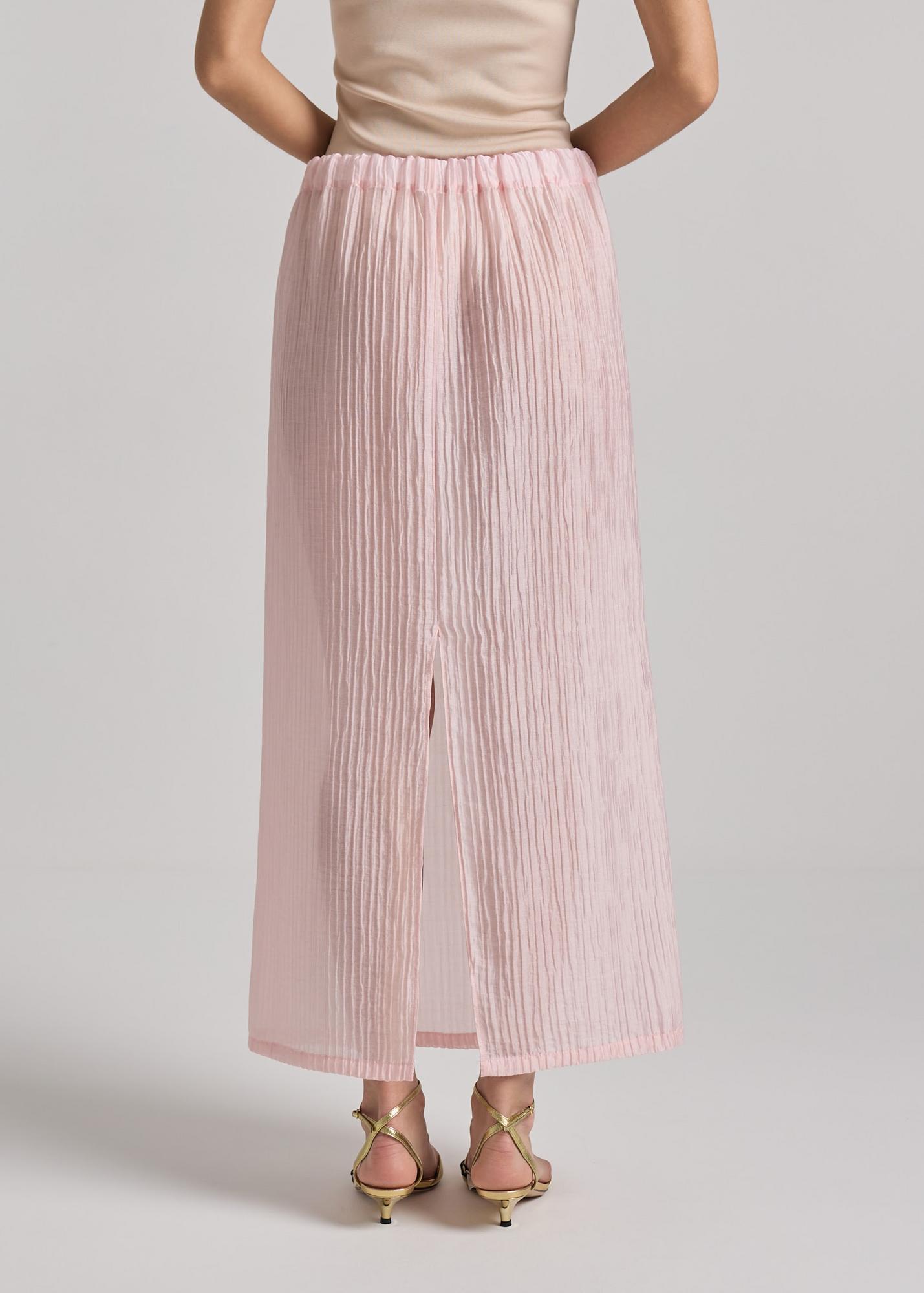 Юбка прямая, розовая