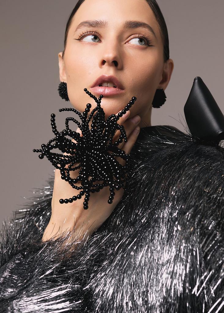 Кольцо медуза, черное