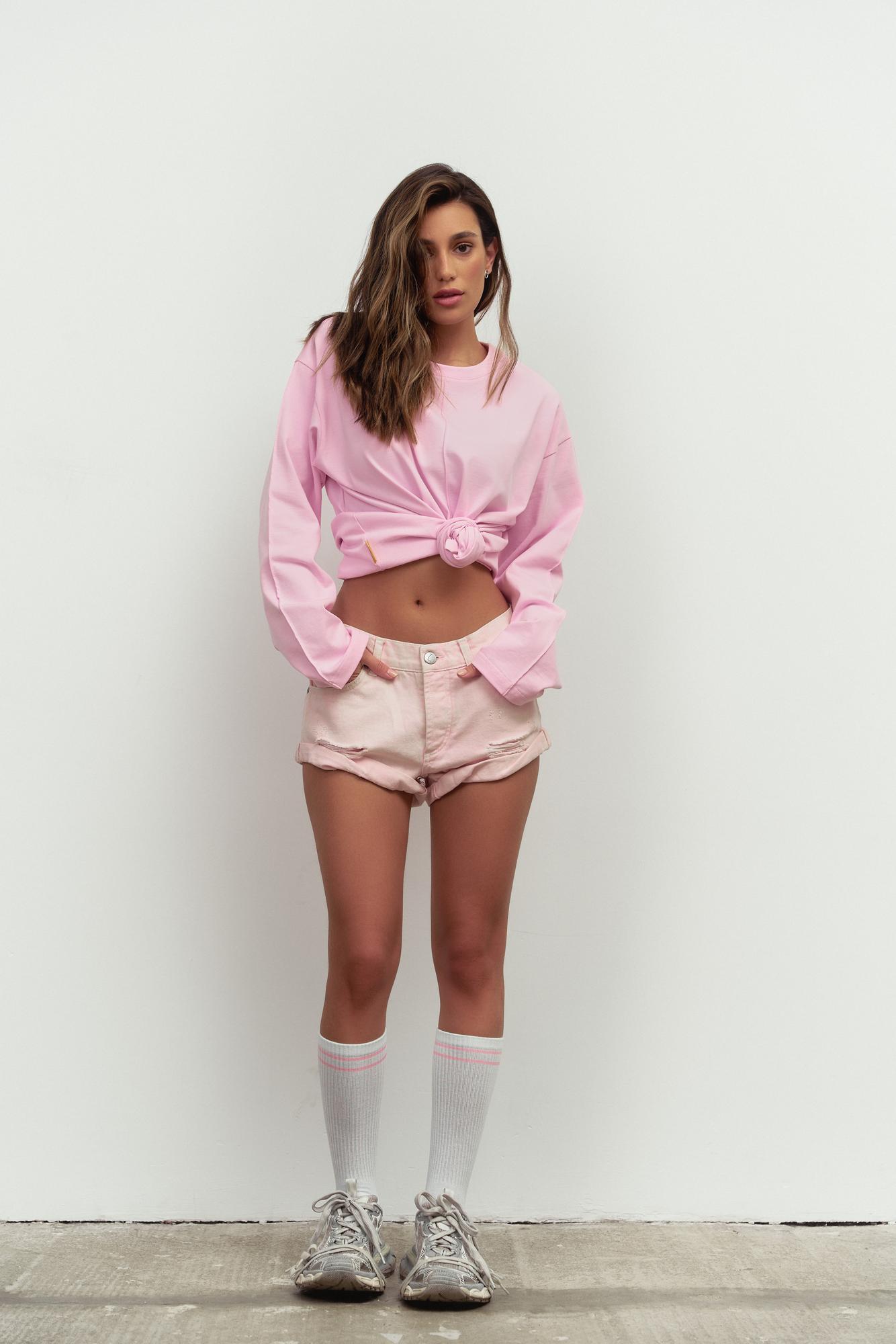 Шорты из денима BURNING