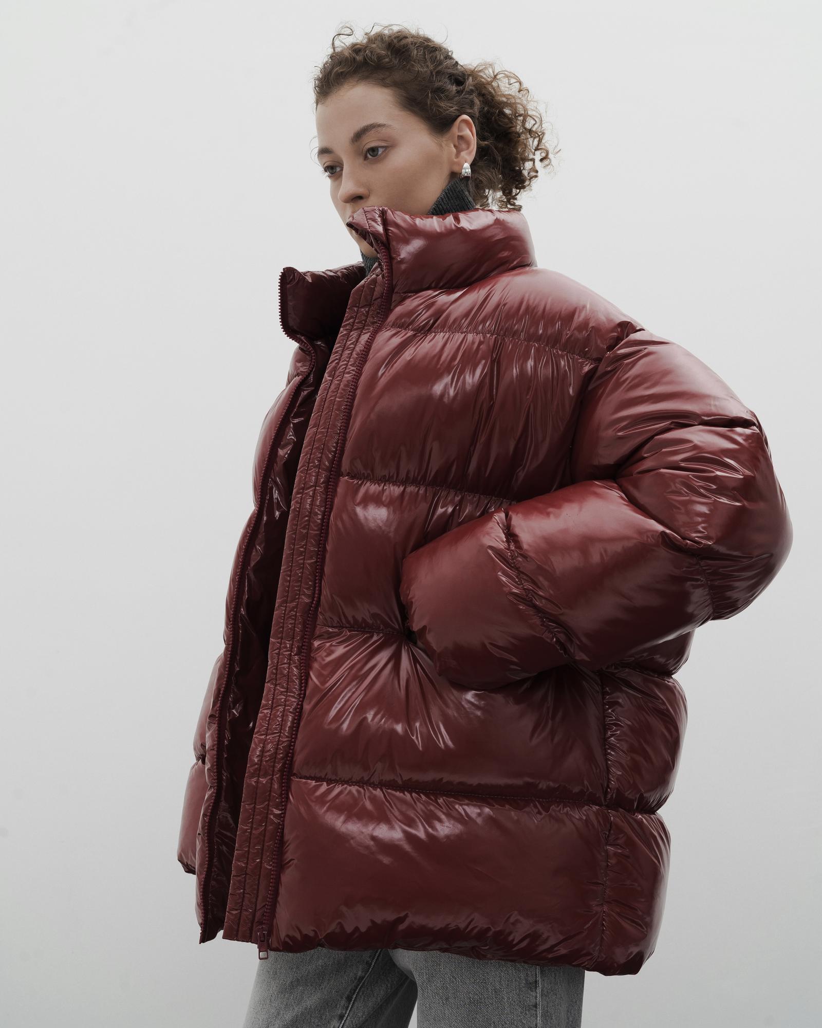 Пуховик FLUFFY-limited wine colour