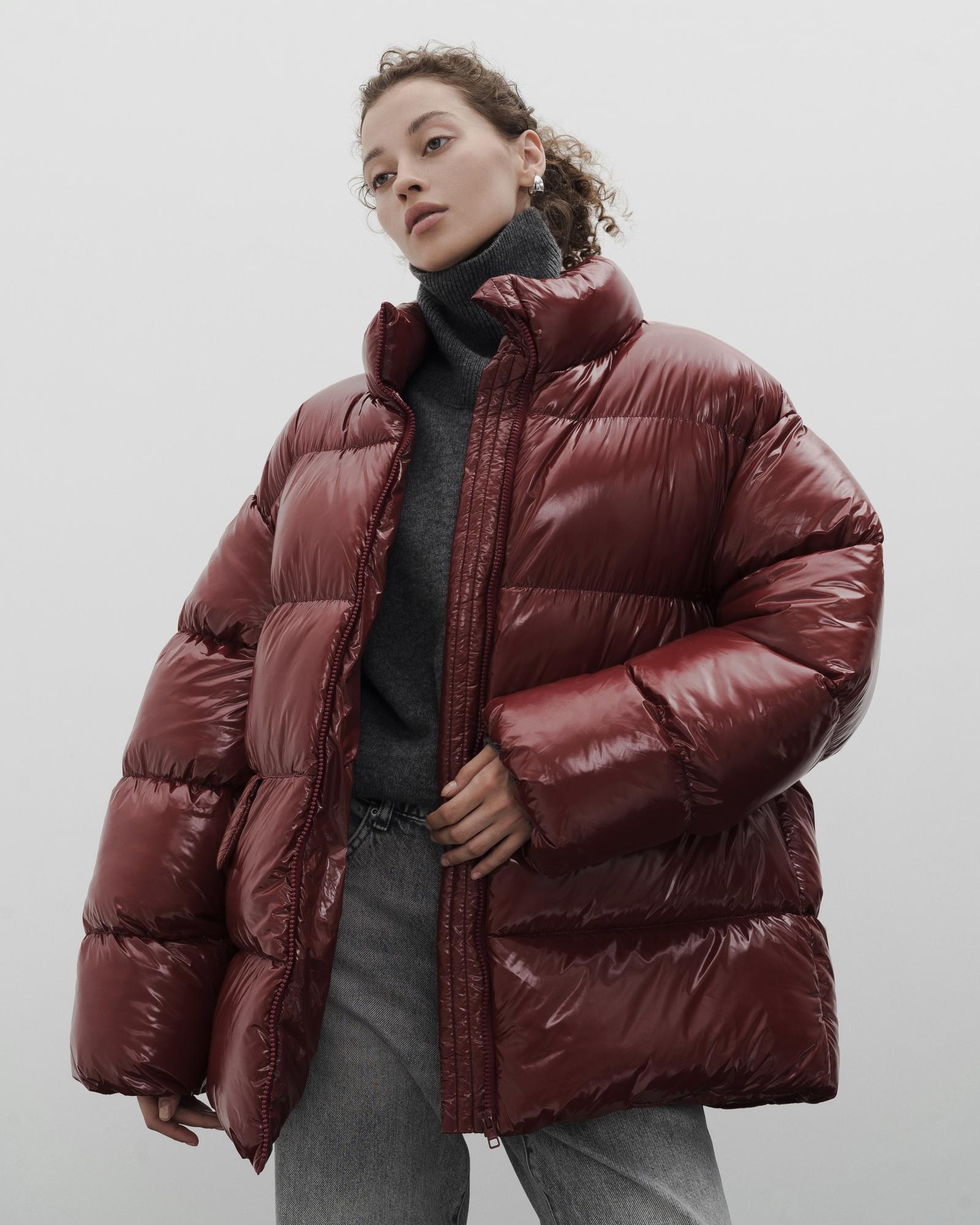 Пуховик FLUFFY-limited wine colour