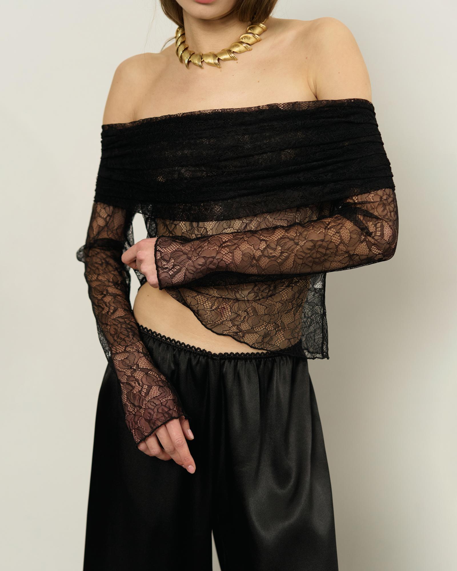 Лонгслив со сборкой SOFT LACE