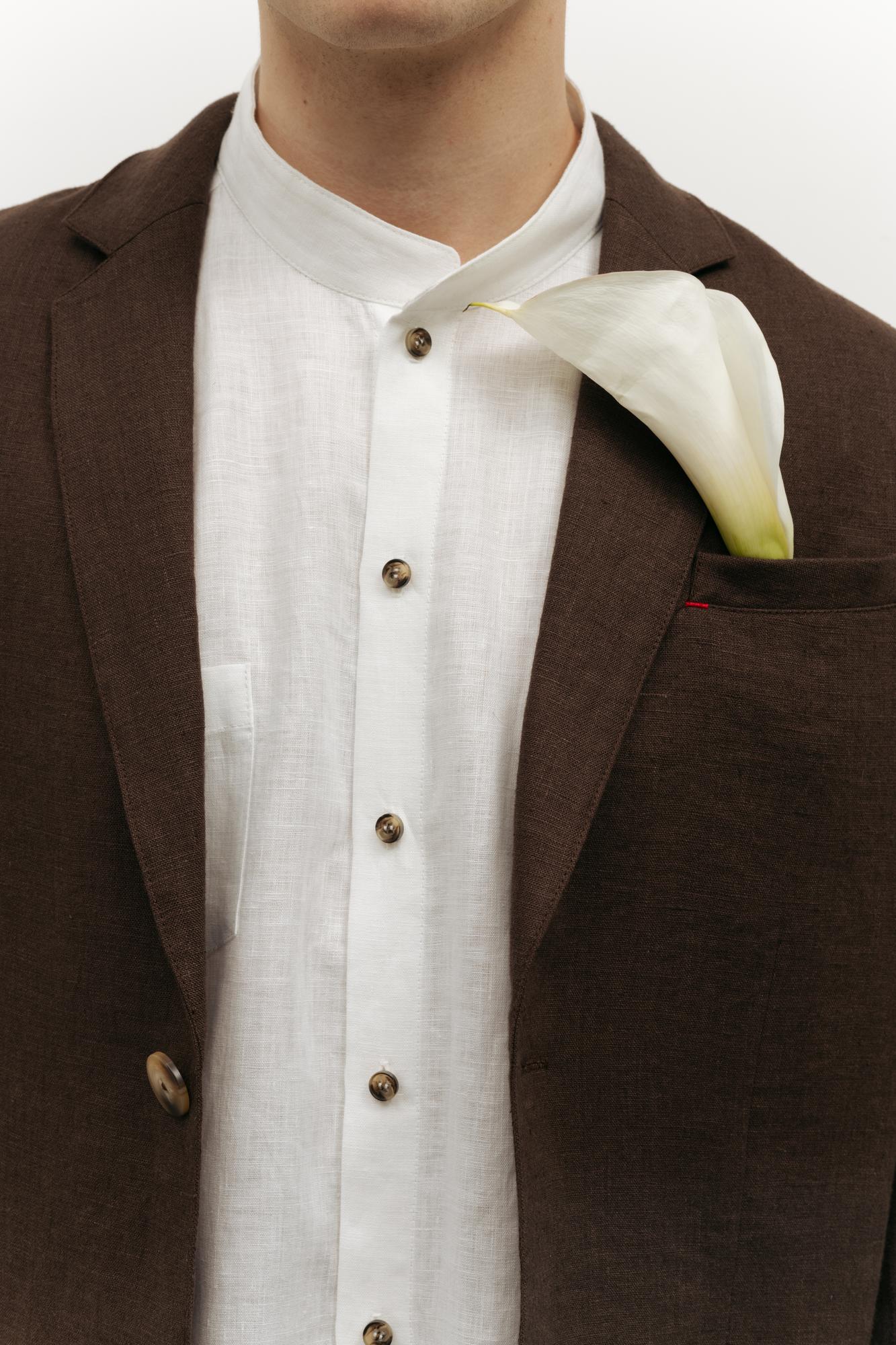 Рубашка свободного кроя изо льна