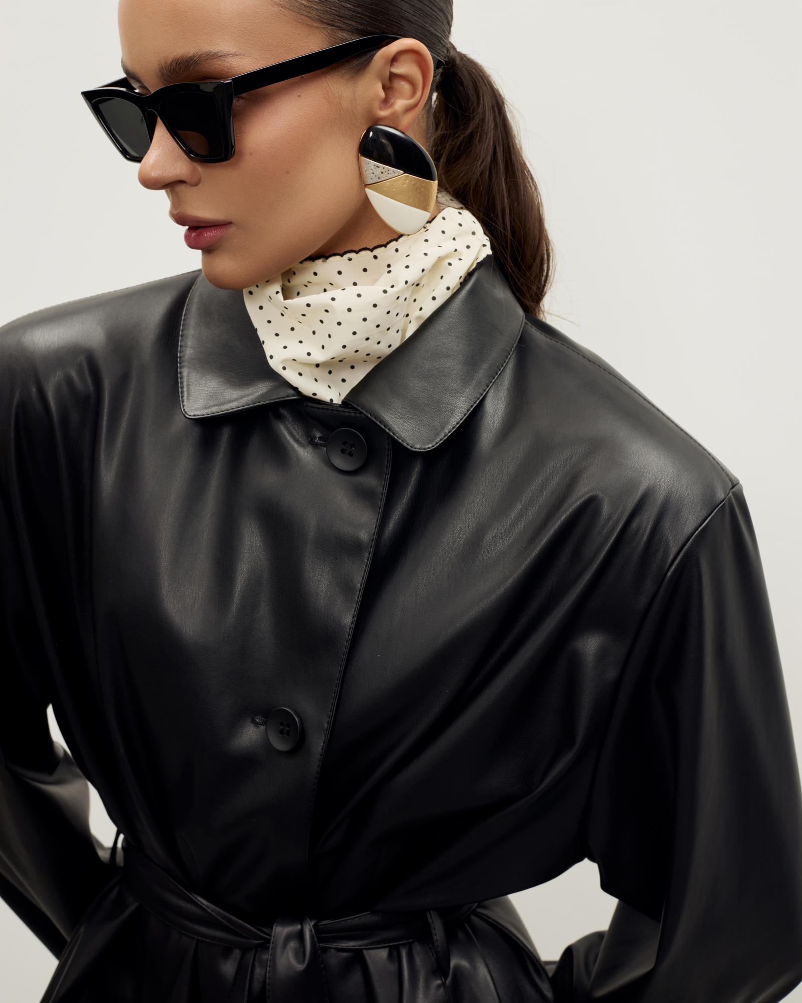 Плащ из эко-кожи AZALIA