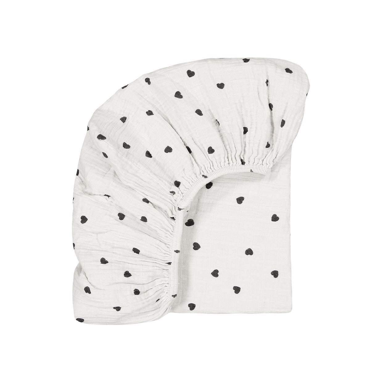 Простынь на резинке OLIVIA HEART PRINT