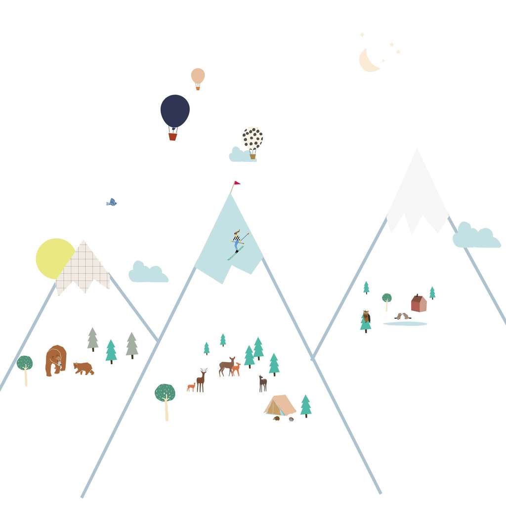 Стикер Big Mountains, большой