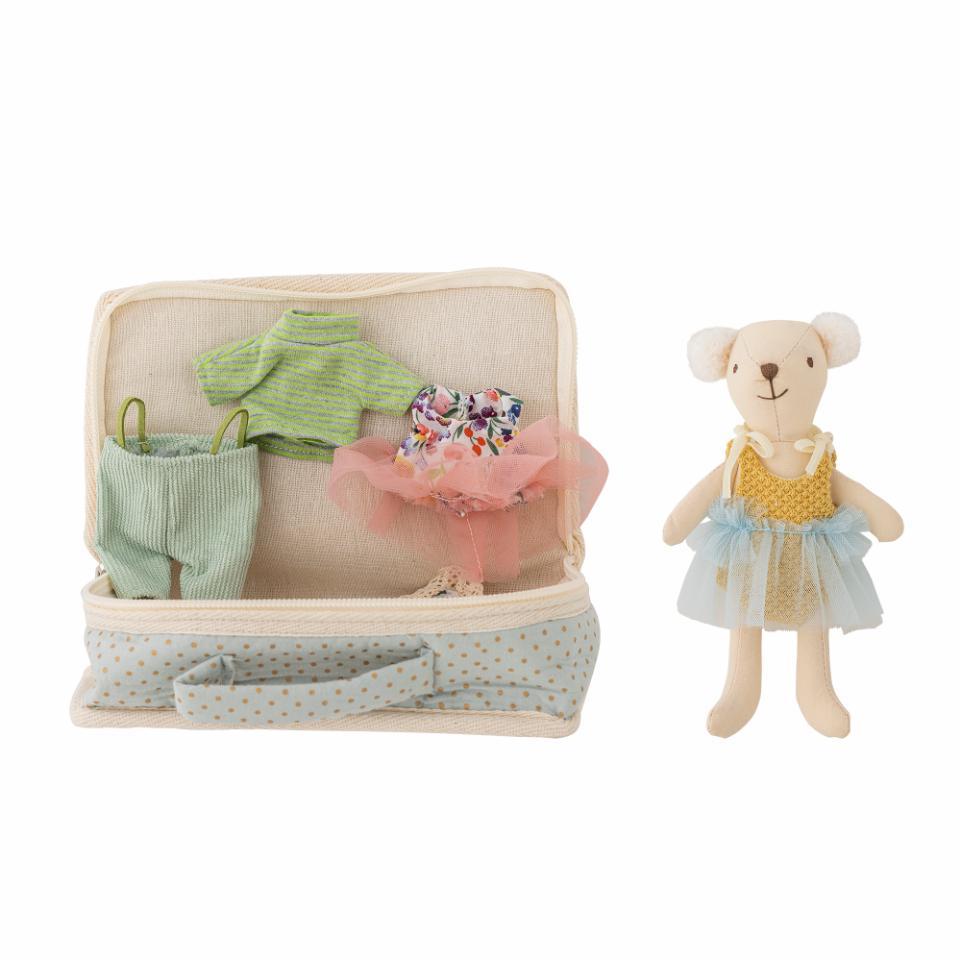 Мягкая игрушка мышка с чемоданчиком Lara