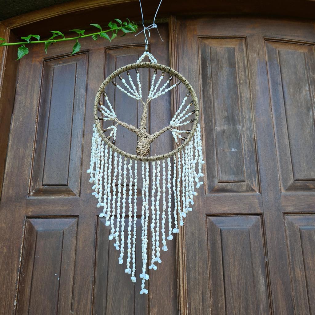 Ловец снов из ракушек "Дерево" 25см