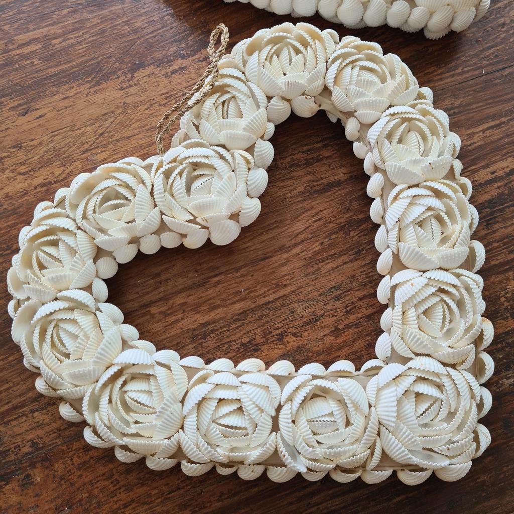 Панно ракушки Рамка фото сердце