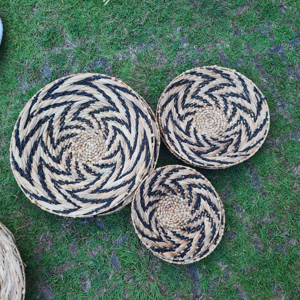 Панно с черными полосками Водный геоцинт (Д30,40,50)