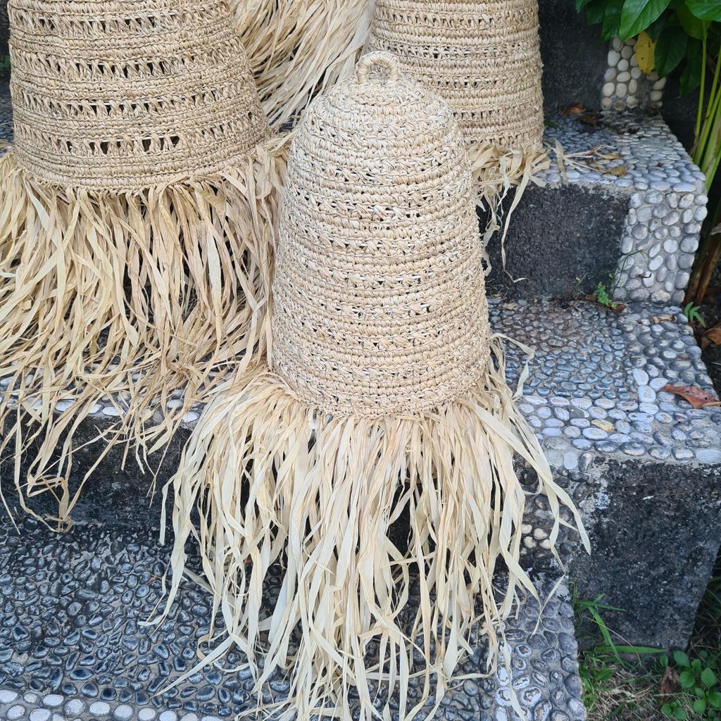 Абажур плетеный Пальмовый лист (Д30)