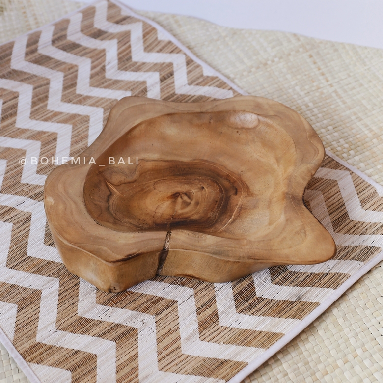 Блюдо из дерева тик со скидкой