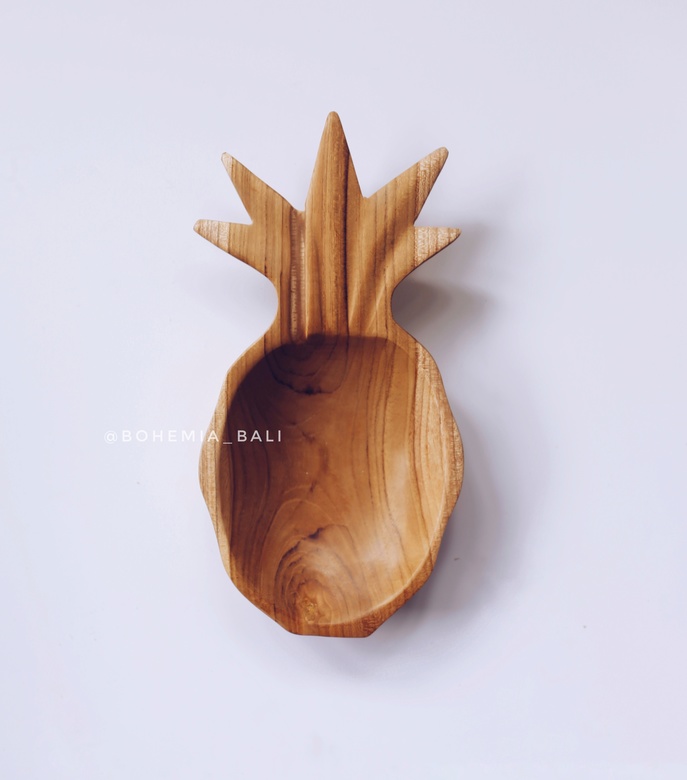Блюдо ананас из дерева тик