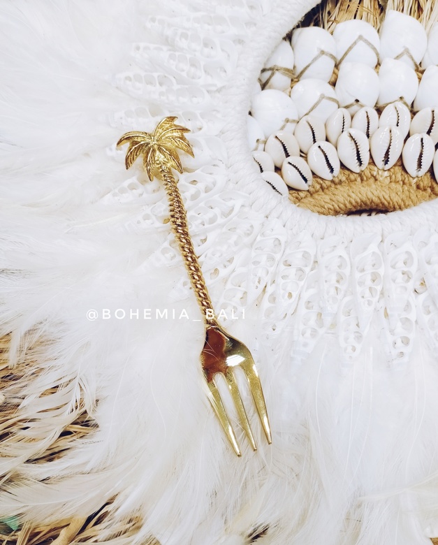 Десертная вилка из бронзы 15см