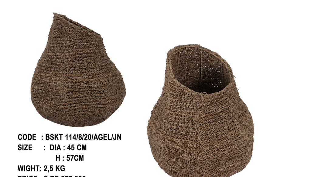 Basket sea grass + balinese egel 10
