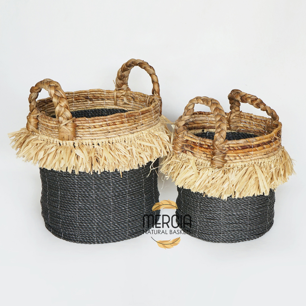 Basket palm leaf + banana leaf 125