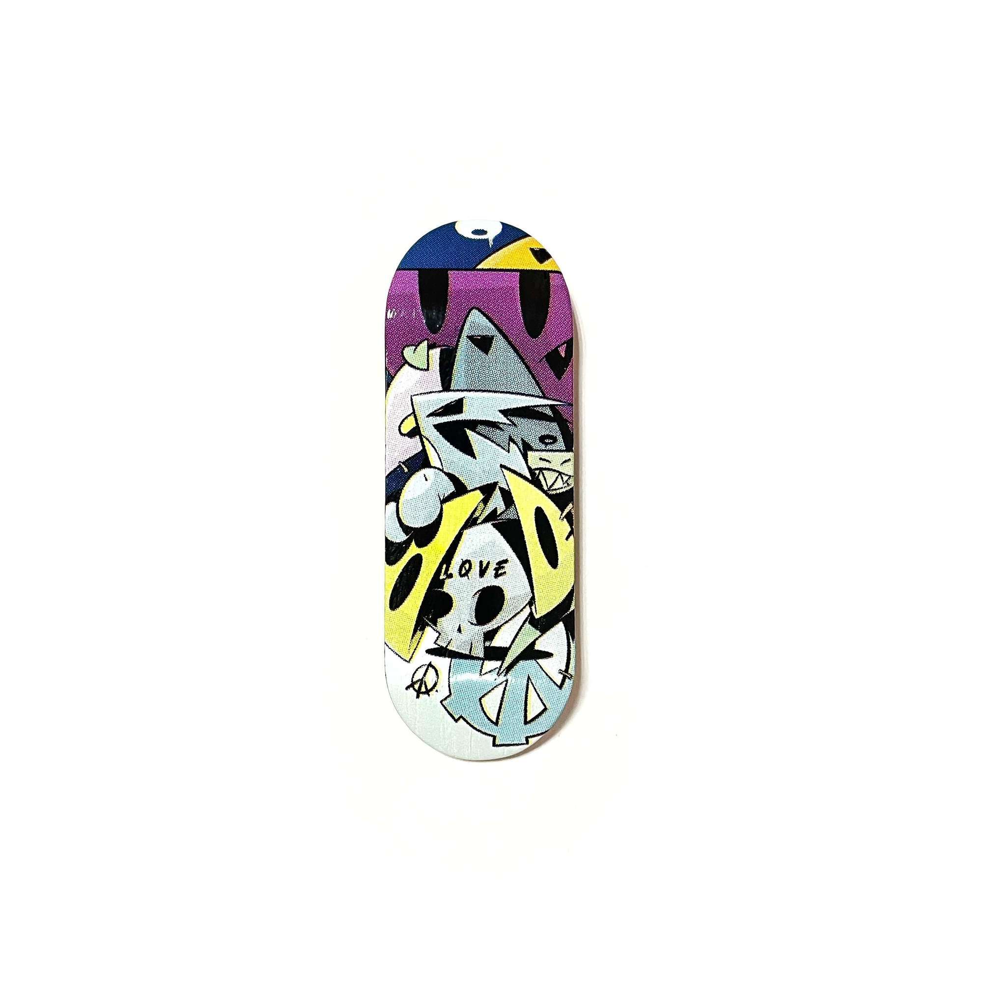 Дека фингерборд Systeam FB x Zak Mini Monster - 'Pied Love World' (стираемая графика 'real wear')