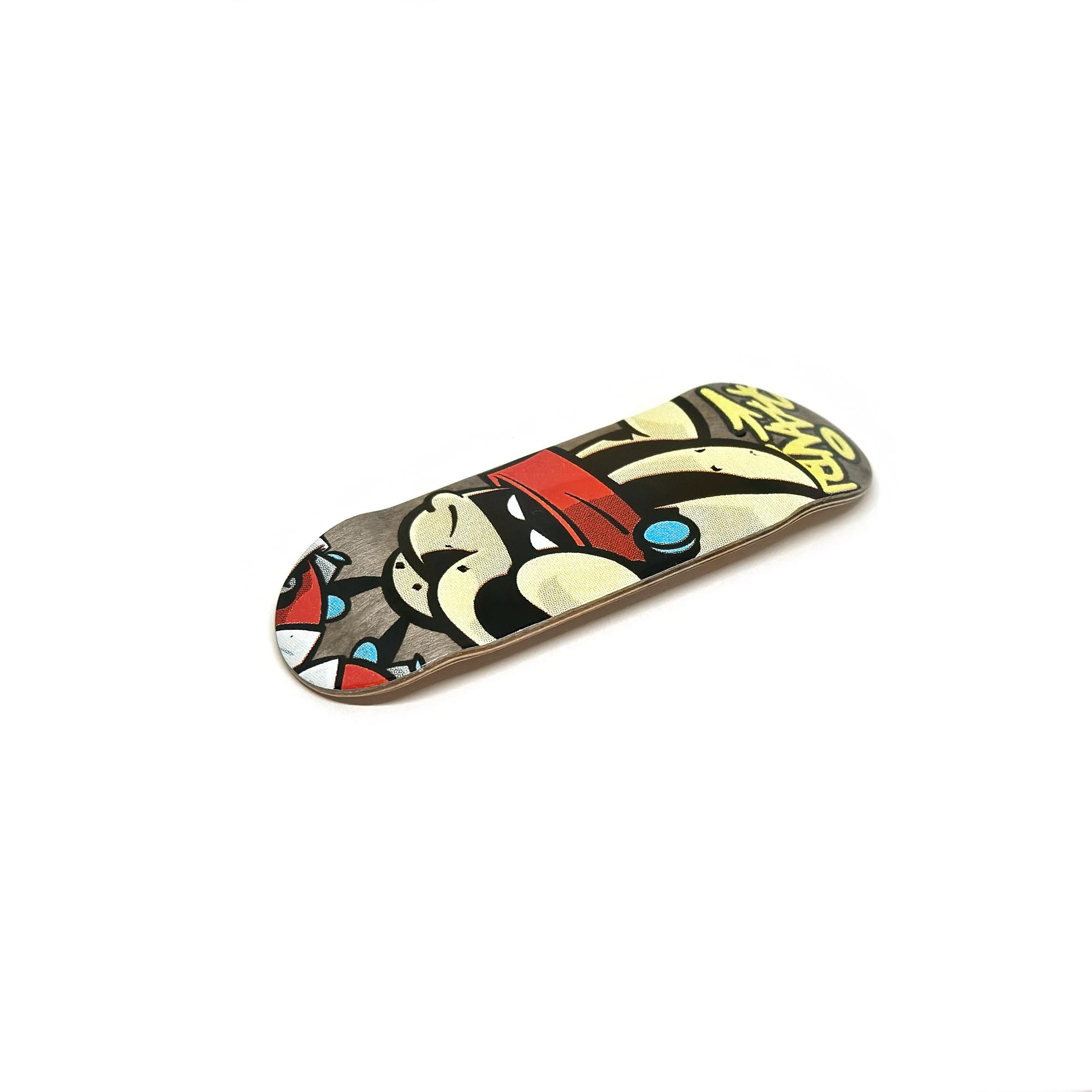 Дека фингерборд RANDL - RANDL DUDE grey sikamora (стираемая графика 'real wear')