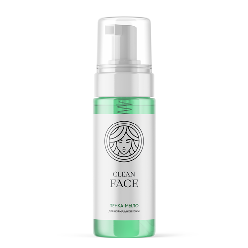 Очищающая зеленая пенка для нормальной кожи Face