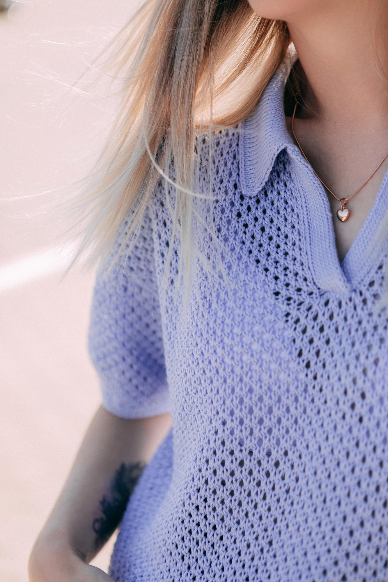 Описание футболка поло "Сетка"